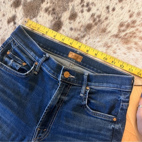 MOTHER The Insider Crop Step‎ Fray In Teaming Up Jeans Size 26 Boot Cut - Picture 10 of 14